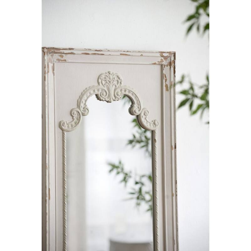 Distressed Large Rectangular Alcott Framed Wall Mirror - 54.25"