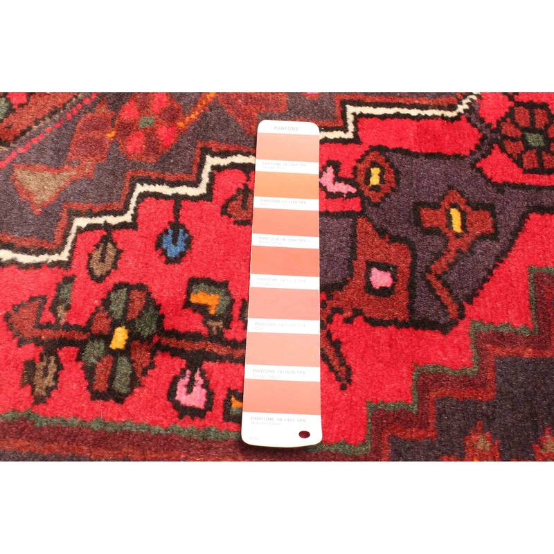 ECARPETGALLERY Hand-knotted Andelz Red Wool Rug - 4'3 x 6'8