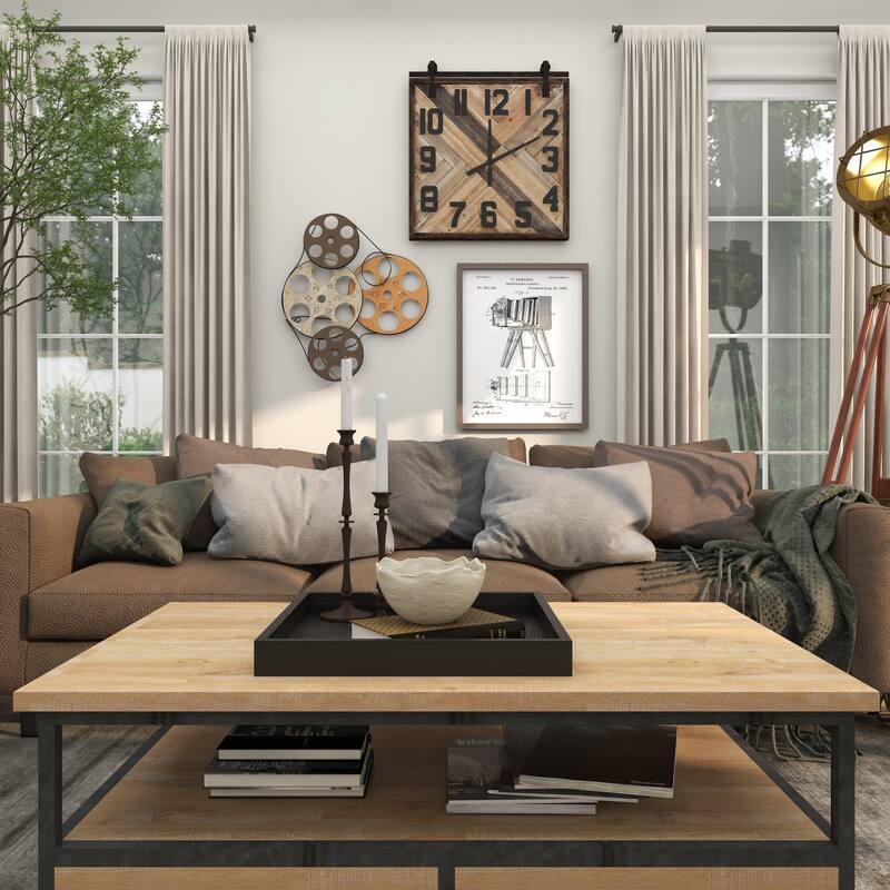 Multi Colored Metal Vintage Movie Reel Film Home Wall Decor