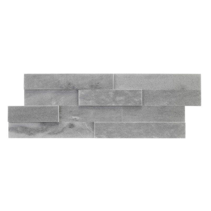 Cliffside 8 in. x 22 in Panel and 8 in. x 24 in. Corner Honed Marble Wall Tile - Panel - 7.87 in. x 21.65 in. - Lunar