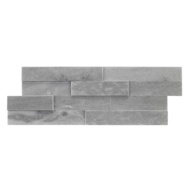 Cliffside 8 in. x 22 in Panel and 8 in. x 24 in. Corner Honed Marble Wall Tile