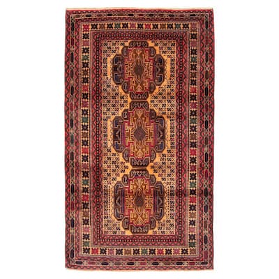 Teimani Brown Rug 2'10" x 5'2" - 2'10 x 5'2