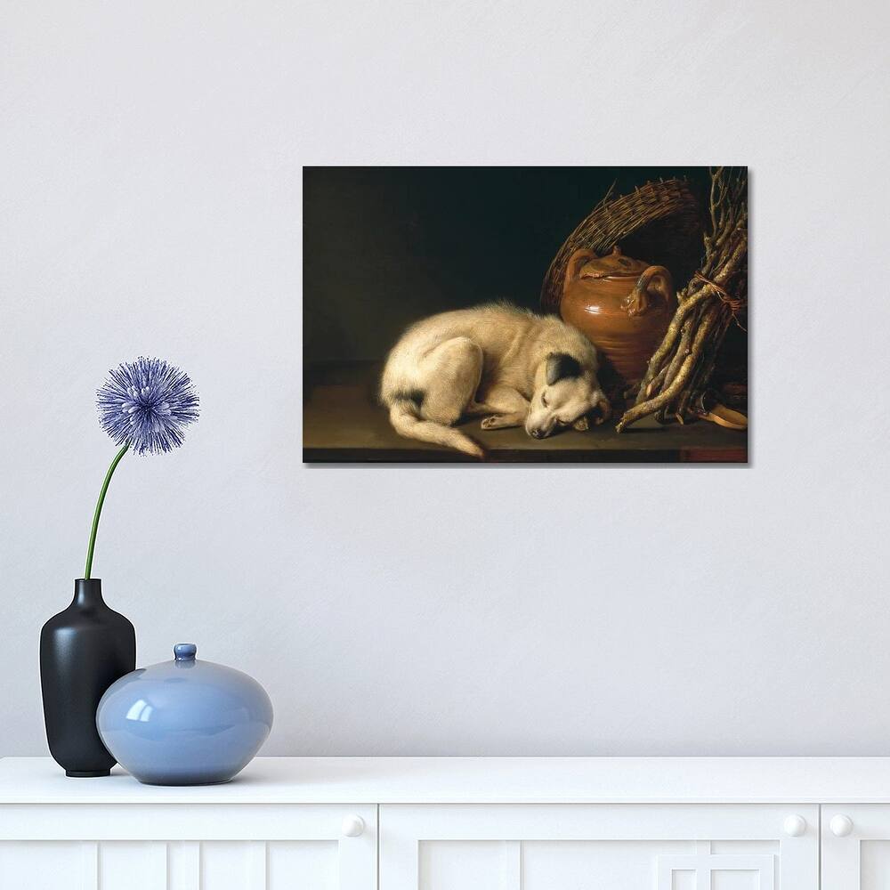 iCanvas "Dog At Rest, 1650" by Gerrit Dou Canvas Print