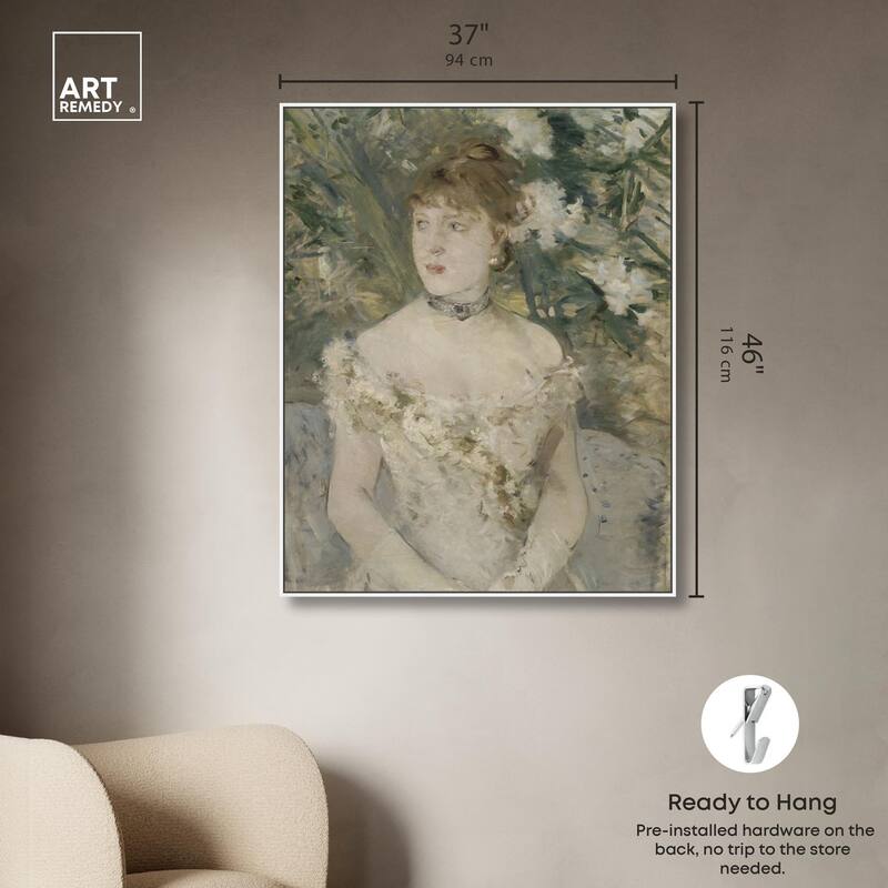 Young Girl in a Ball Gown Canvas by Art Remedy