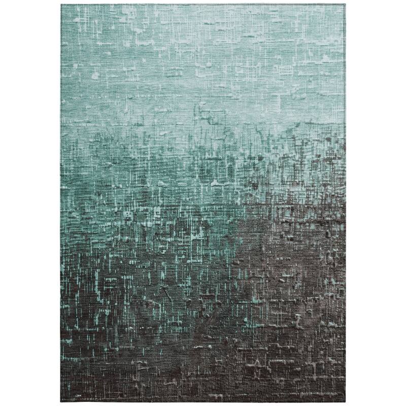 HomeRoots Ombre Transitional Rectangle Outdoor Rug