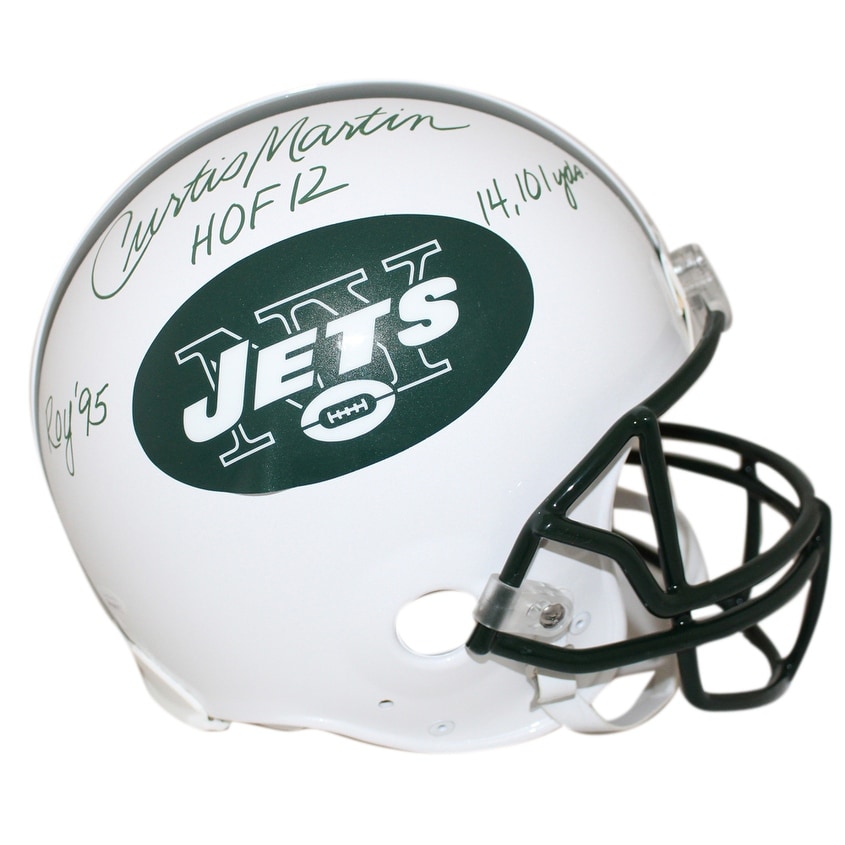 Curtis martin autographed helmet clearance