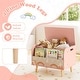 preview thumbnail 7 of 18, Costway Kids Wooden Toy Box with Front Bookshelf 4 Solid Wood Legs - See Details