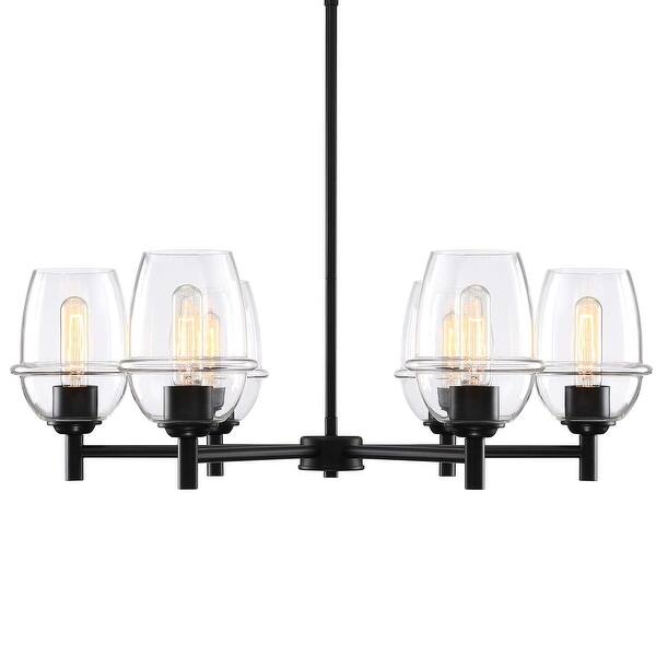 slide 2 of 10, Designers Fountain D310M-6CH Summer Jazz 6 Light 28" Wide Chandelier Matte Black