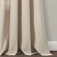 preview thumbnail 24 of 30, Lush Decor Faux Linen Grommet Window Curtain Panel Pair - 84" x 52"