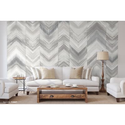 Modern Chevron Pattern Wallpaper Mural