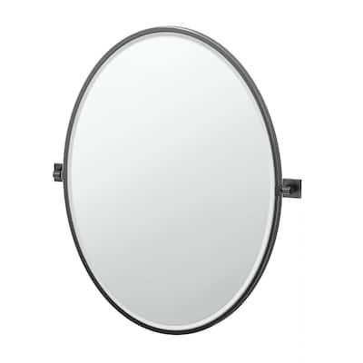 Gatco 5619FLG Mode 33" x 28-1/4" Contemporary Oval Framed Bathroom