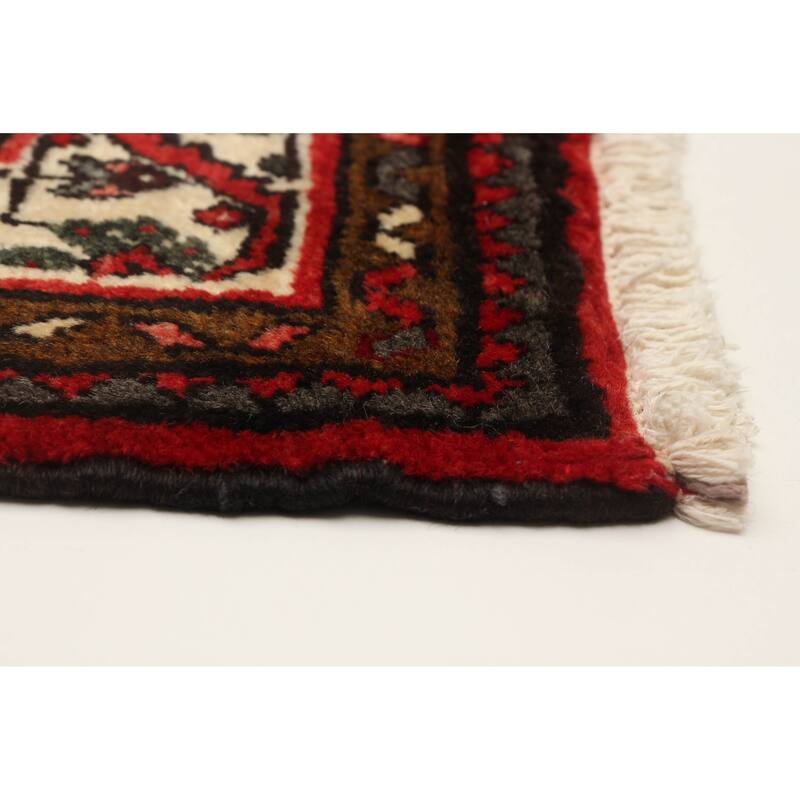 ECARPETGALLERY Hand-knotted Andelz Navy Wool Rug - 3'5 x 10'2