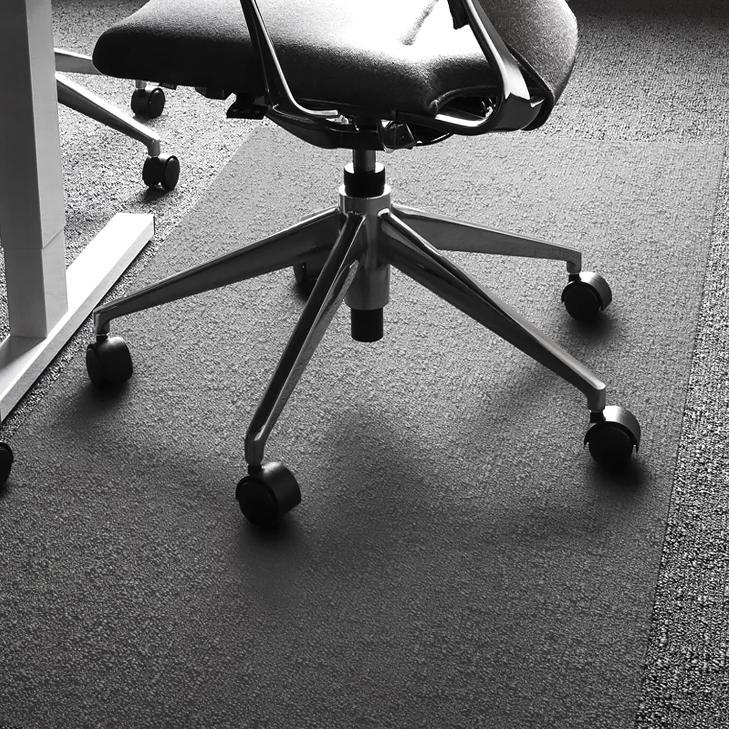 Ultimat® Polycarbonate Rectangular Chair Mat for Carpets over 1/2