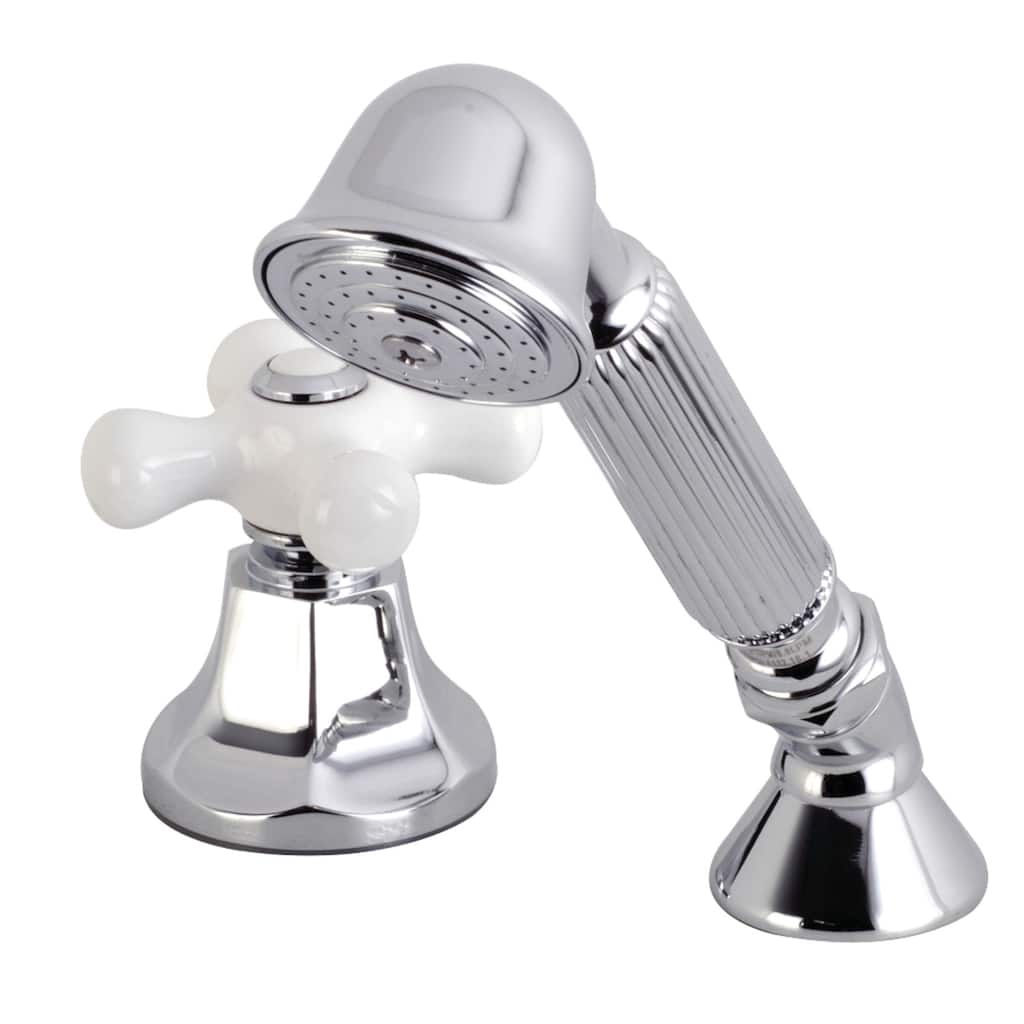 Deck Mount Hand Shower with Diverter for Roman Tub Faucet
