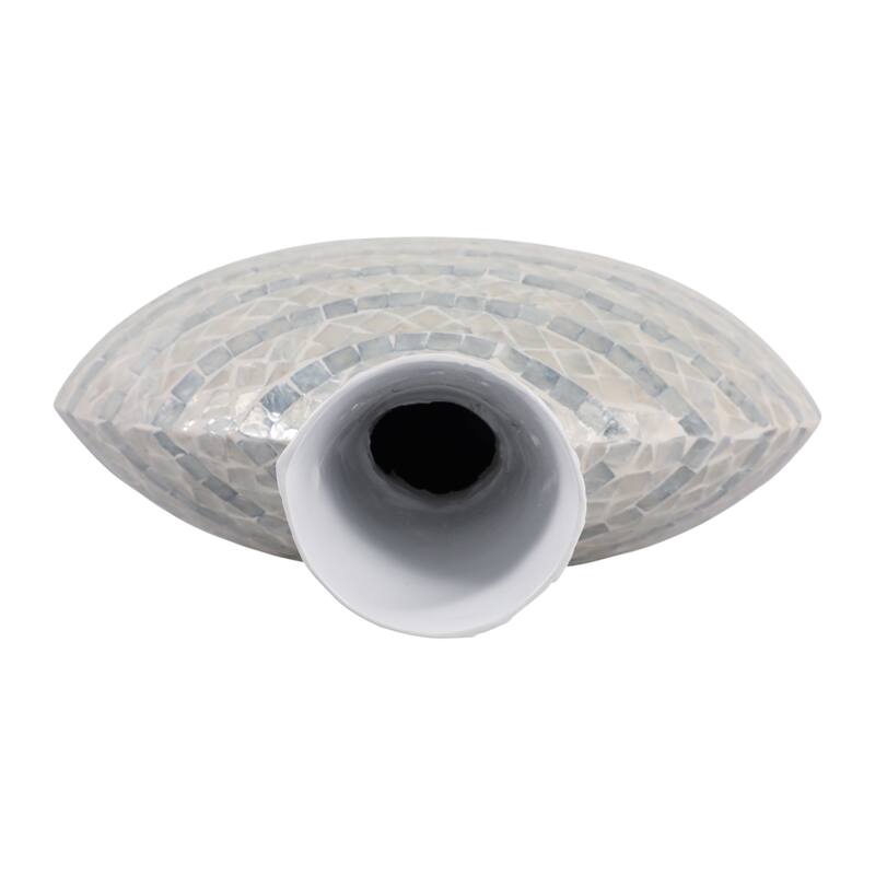 Decorative Vase - Ceramic Capiz Mosaic Gourd