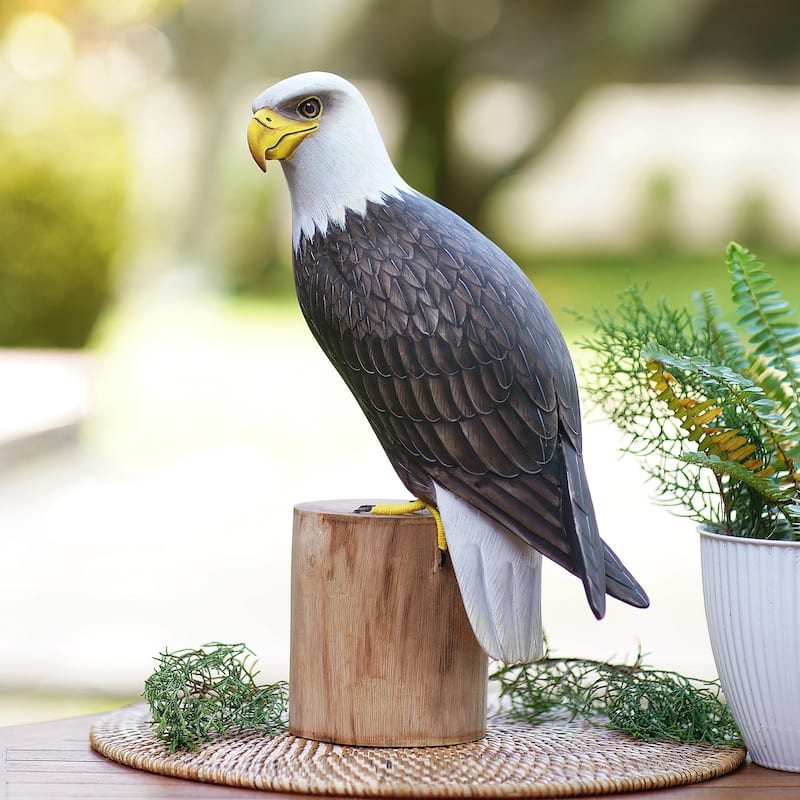 Novica Handmade Iconic Bald Eagle Wood Sculpture