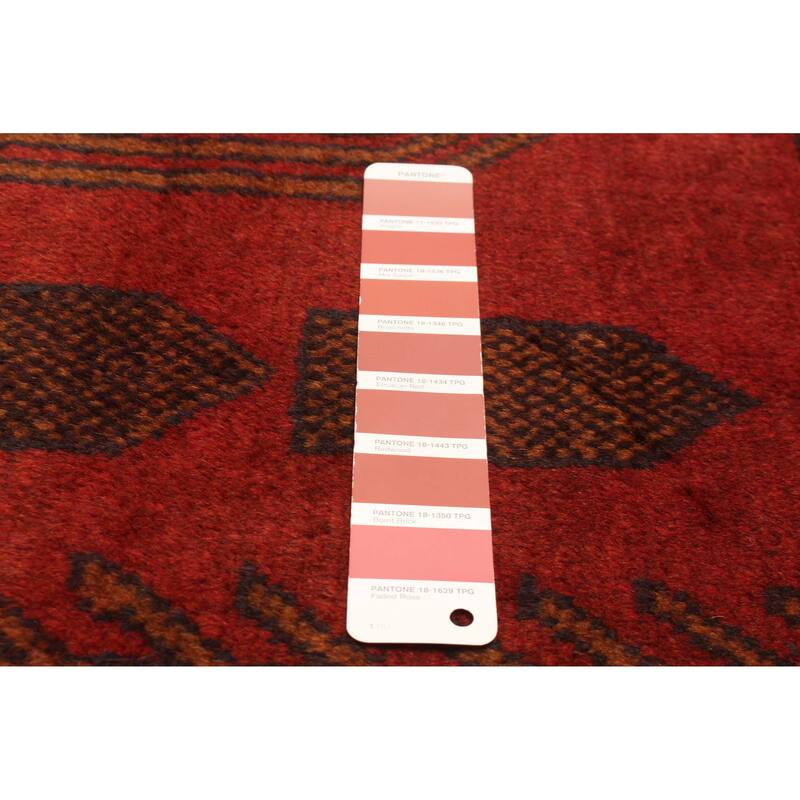 ECARPETGALLERY Hand-knotted Baluch Red Wool Rug - 3'7 x 6'3