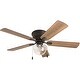 preview thumbnail 4 of 7, The Gray Barn East Cowes 52-inch Coastal Indoor LED Ceiling Fan with Pull Chains 5 Reversible Blades - 52