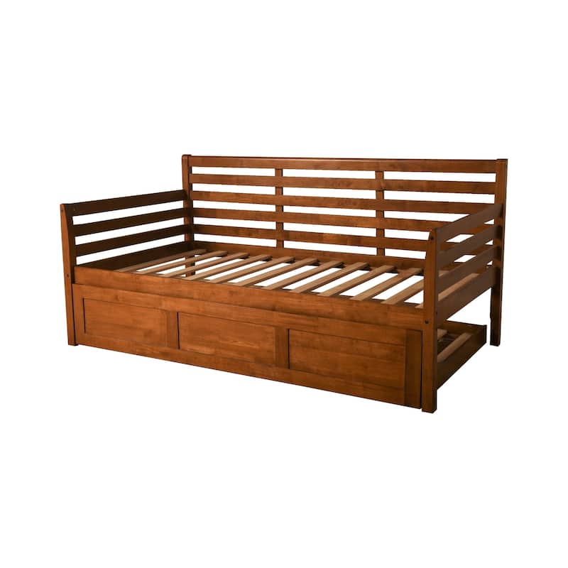 Copper Grove Kutaisi Wood Daybed (Mattress Not Included) - With Trundle - Barbados