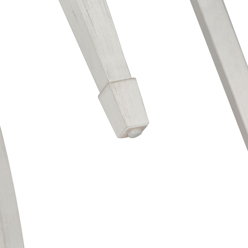 Allyson Park Wirebrushed White Slat Back Side Chair (Set of 2)