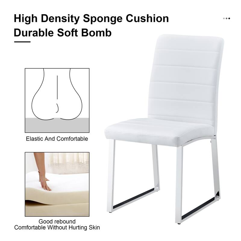 Heavy-Duty Chair Set‌: Features A 2.1-Inch Thick Cushion, Sturdy Iron Frame, And Classic Color Options
