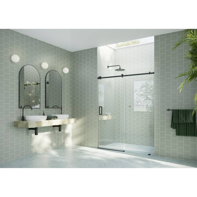 Glass Warehouse SQSLD-56 Astro 78" High x 56" Wide Sliding Frameless