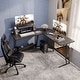 preview thumbnail 23 of 36, Homall L-Shaped Gaming Desk Computer Corner Desk Office Writing Desk