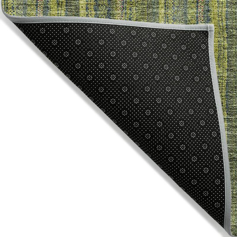 Machine Washable Indoor/ Outdoor Stripe Chantille Rug
