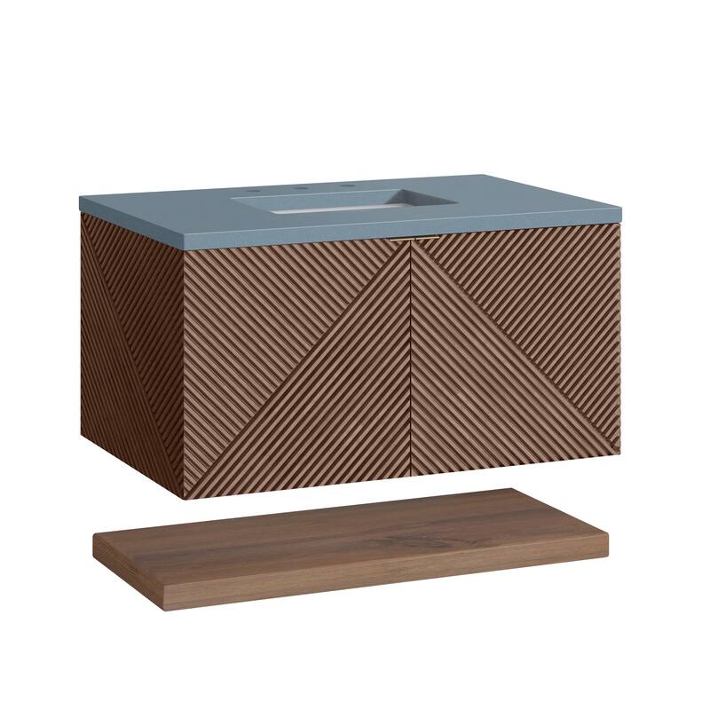 James Martin Vanities Marcello 36" Single Vanity, Chestnut