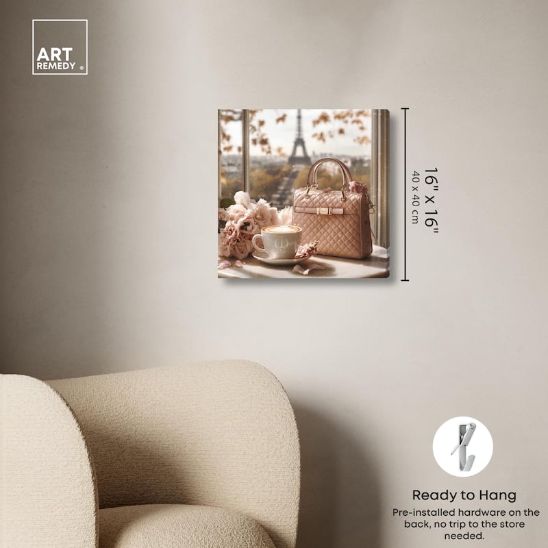 Glam by the Window Paris Canvas by Art Remedy, Gallery Wrapped