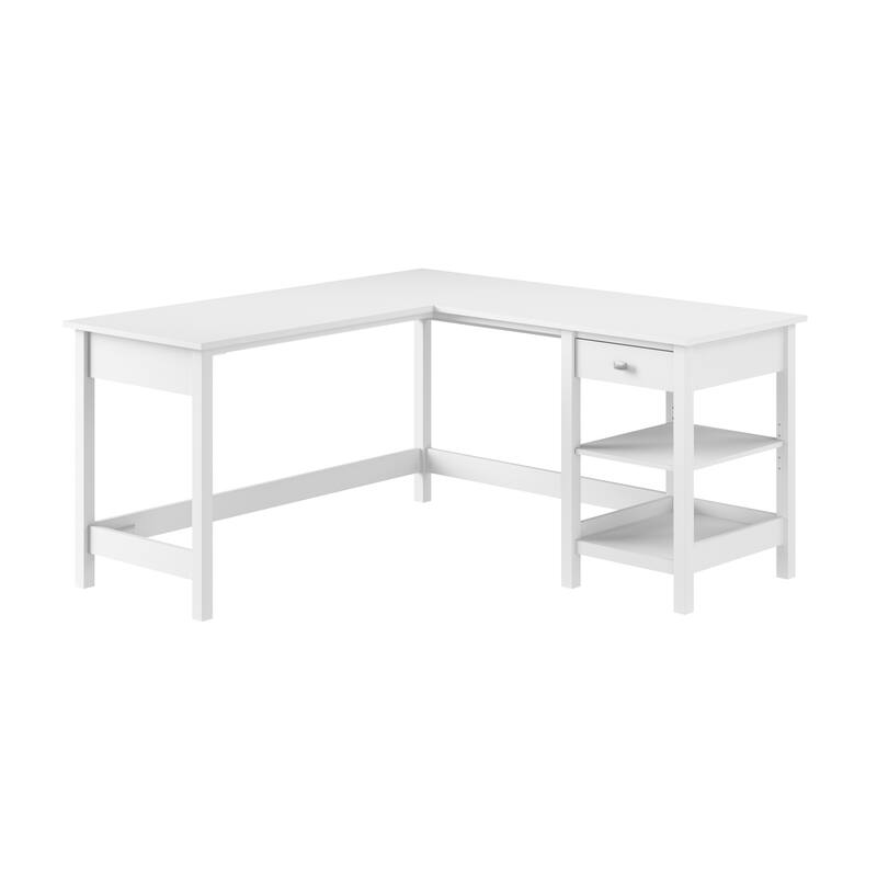 Broadview 60W L Shaped Computer Desk with Storage by Bush Furniture