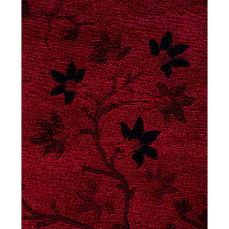 Overdyed One-of-a-Kind Hand-Knotted Area Rug - Pink - 8' 2" x 9' 10"