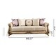 preview thumbnail 6 of 4, DiscountWorld Hecarim Living Room 3 Seat Convertible Sleeper Sofa Beige
