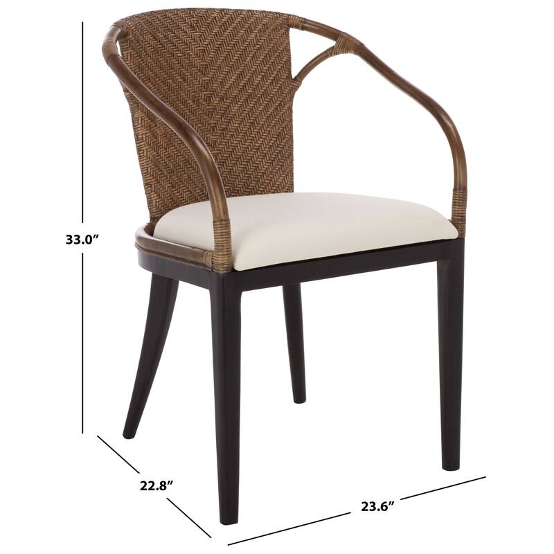 SAFAVIEH Home Kumi Arm Chair - 24"W x 23"D x 33"H