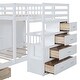 preview thumbnail 15 of 28, Space-Saving Design Full Over Twin Bunk Bed with Wardrobe, Convenient Footboard Drawer