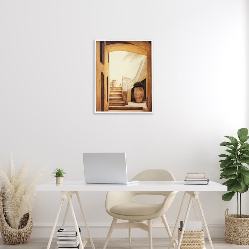 Stupell Timeless Architecture Interior Framed Giclee Art Design By Eduardo