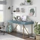 preview thumbnail 8 of 11, Vaiz Modern 60-inch Metal 3-Drawer Computer Desk with Drawers by Furniture of America