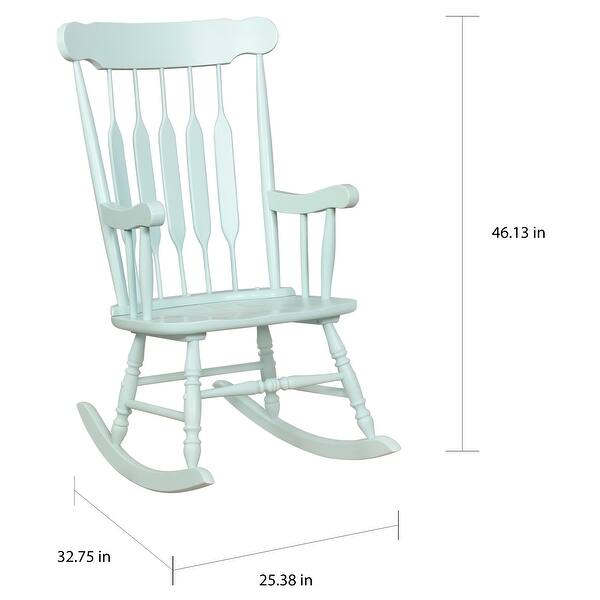 Furniture of America Quak Country Rocking Chair with Slatted Backrest ...