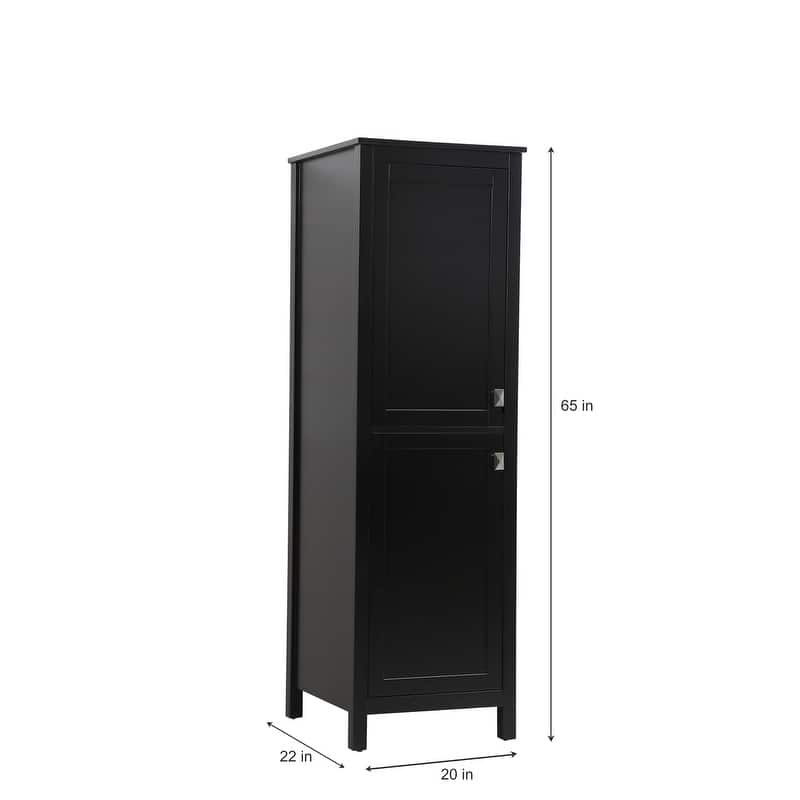Indigo Home 20 Inch Bathroom Linen Storage Freestanding Cabinet - 20 x 22
