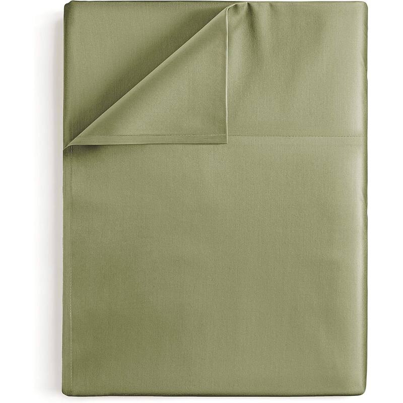 CGK Linens Solid Double Brushed Microfiber Single Flat Sheet/ Top Sheet - Sage Green - King