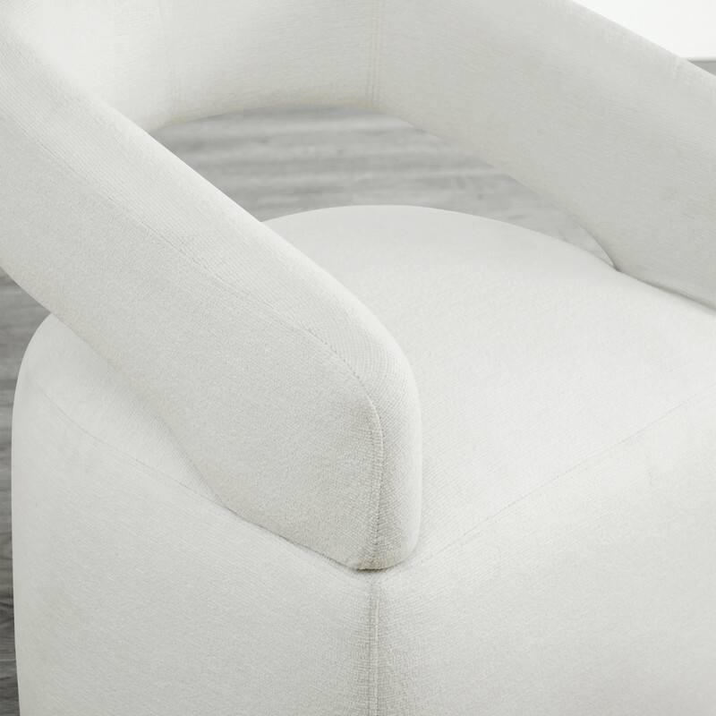 Spruce & Spring Parker Modern Mobile Dining Chair with Casters & Open Back