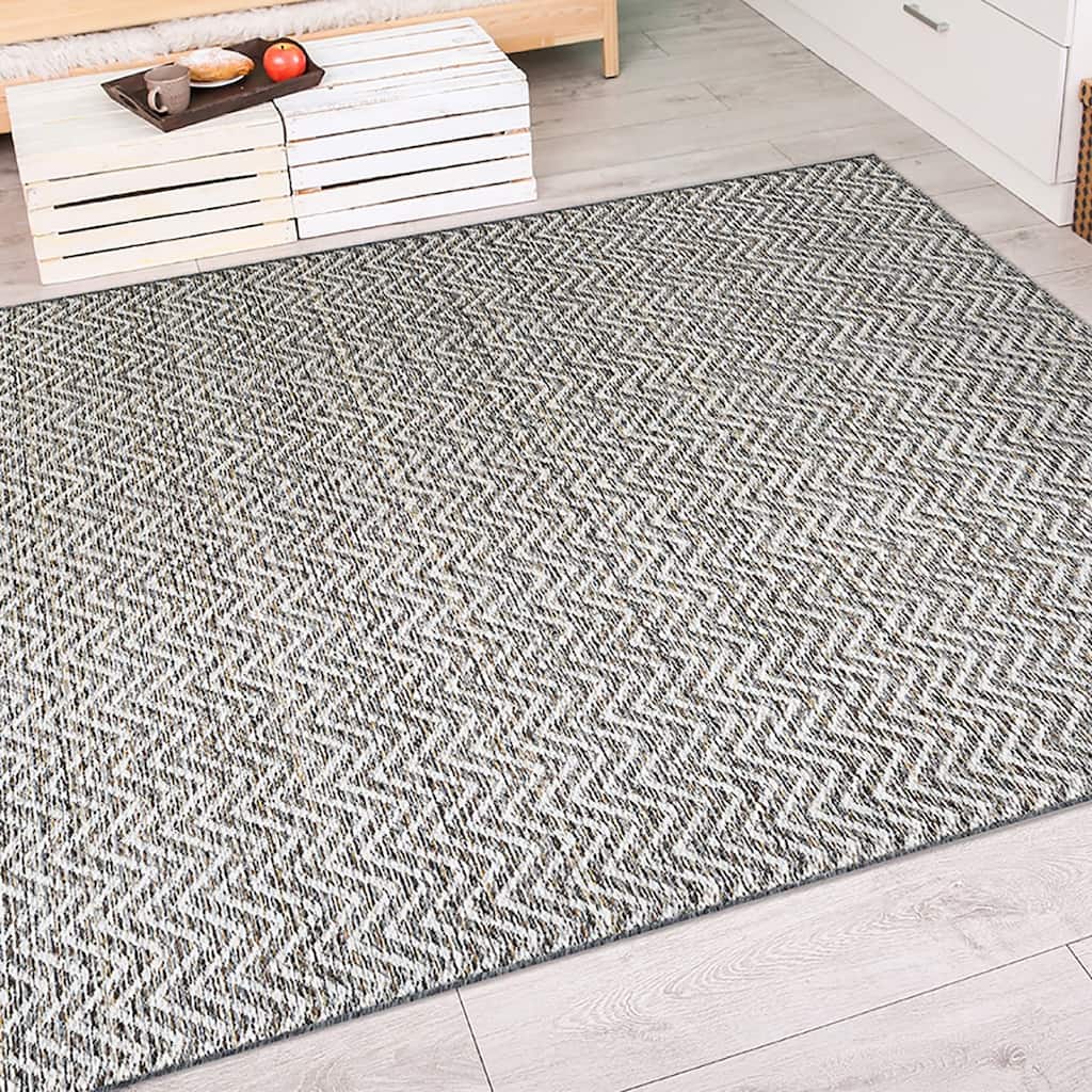Vector Nianic Light Brown- Ivory Indoor/ Outdoor Area Rug
