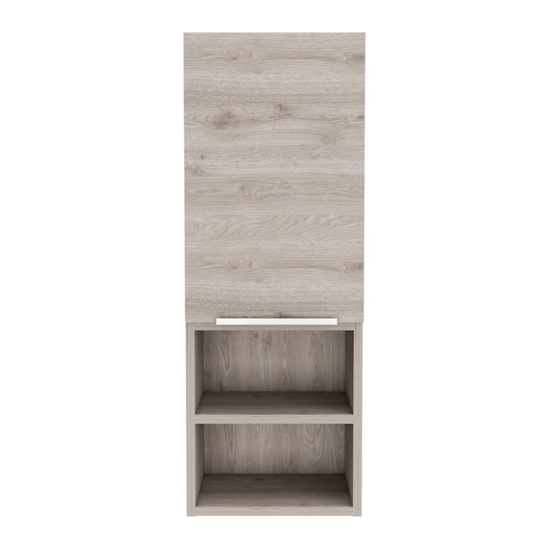 Beardsley 2-Shelf Bathroom Cabinet Light Grey