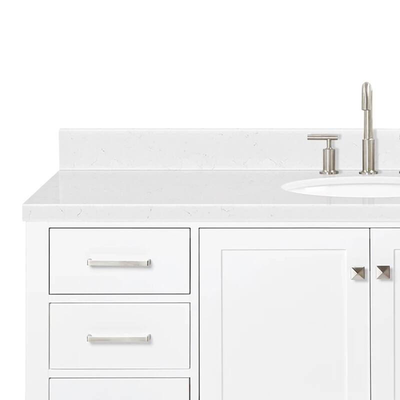 Ariel A060SCQOVO Cambridge 60" Free Standing Single Basin Vanity Set