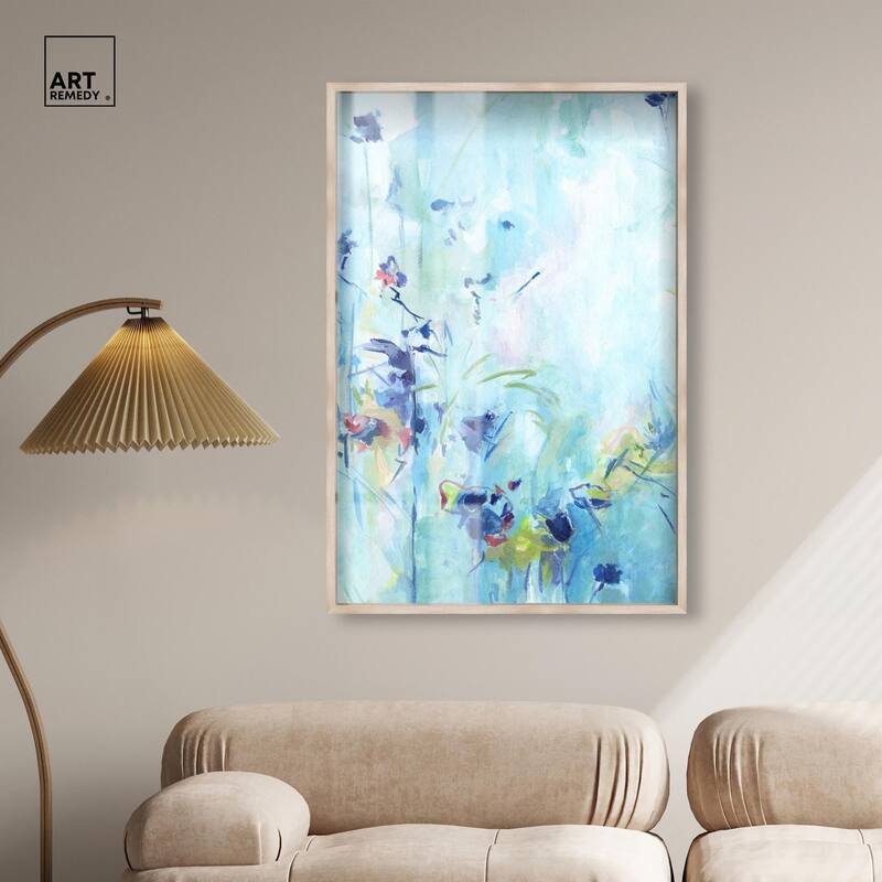 Heavenly Blue I Shadowbox by Art Remedy