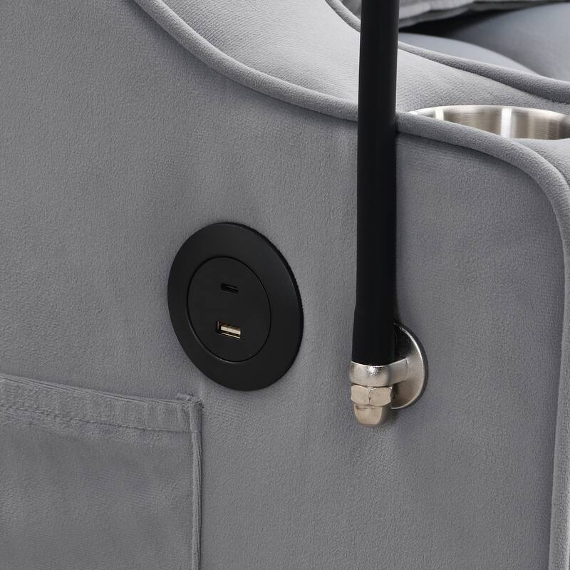 Anmytek 3-in-1 Multi-Functional Modern Velvet Loveseat Futon Pullout Sleeper Sofa Bed - Adjustable Reclining Backrest