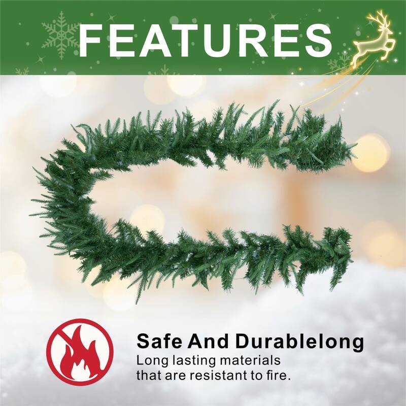 106.29" Lush Green Christmas Artificial Garland for Holiday Charm