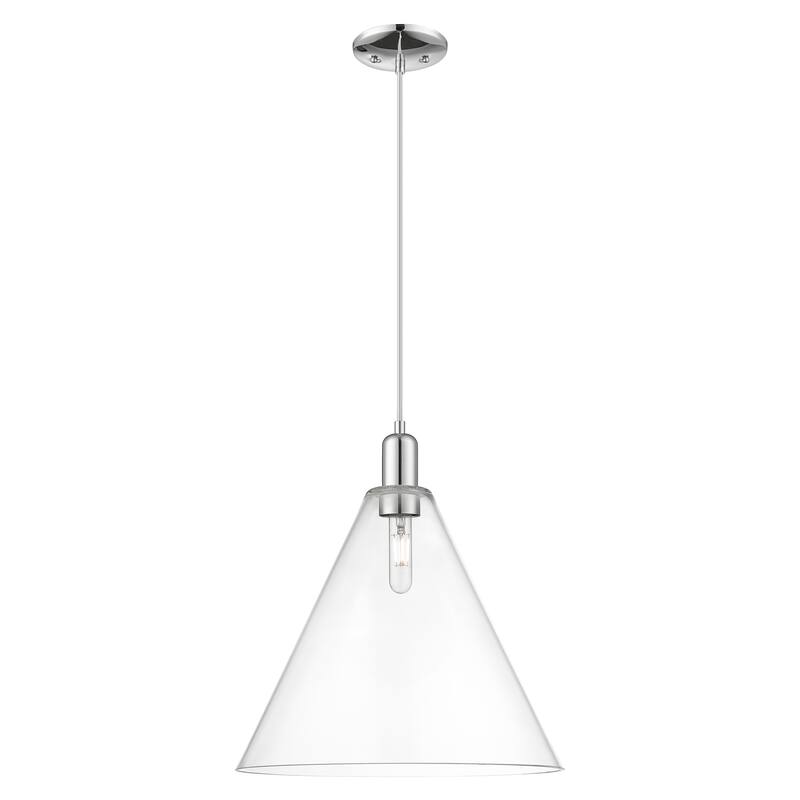 Innovations Lighting Endless Possibilities Arcadia - Berkshire Glass - 1 Light 16" Cord Hung Mini Pendant - Clear/Polished Chrome