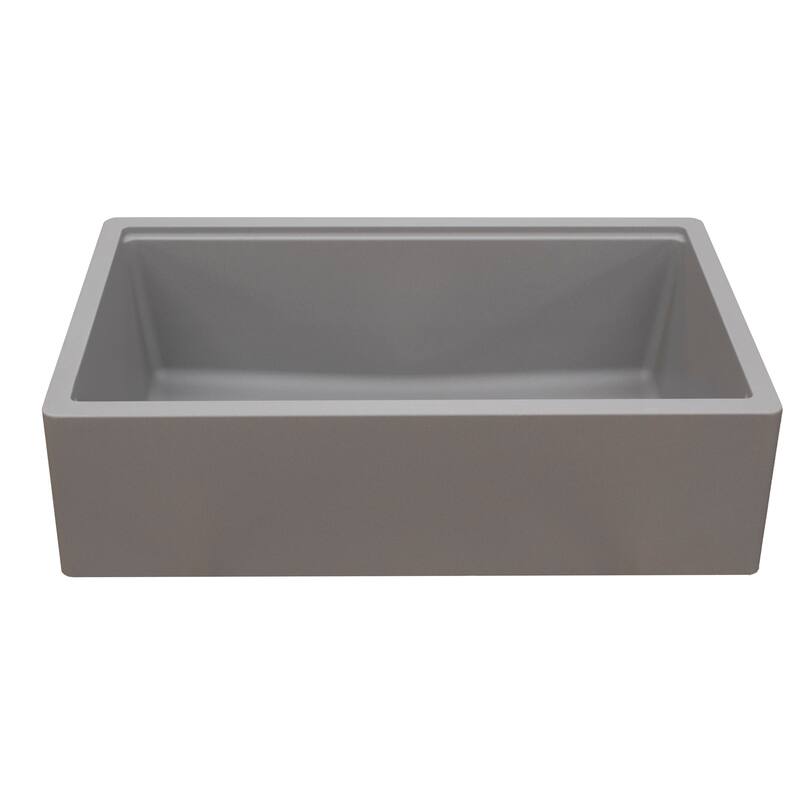 Titan Farmhouse Granite Single Bowl Kitchen Sink with Cutting-Board & Strainer