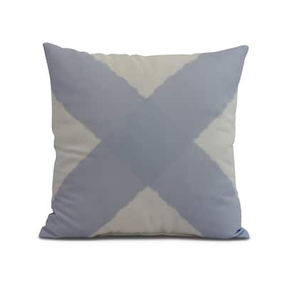 16 x 16 Inch X Marks the Spot Geometric Print Outdoor Pillow